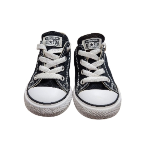 Converse Chuck‎ Taylor All Star Canvas Baby Low Top Sneakers Toddlers Shoes - Picture 3 of 12